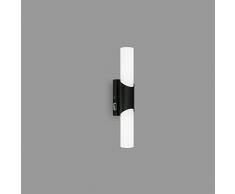 Briloner - LÃ¡mpara de espejo LED con interruptor, lÃ¡mpara de espejo de baÃ±o, IP44, color de luz blanco neutro, 6,5W, negro, 32 cm