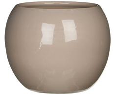 MICA Decorations 1009415 Monet Maceta Cerámica para Indoor, cerámica, beige, cerámica, beige, 12.5 x 12.5 x 10.5 cm