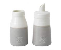 Royal Doulton 40032922 Coffee Studio-Juego de azucarero y Leche, Color Gris, Porcelana