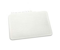 Koziol Mmmhhh Happy de plástico con Cremallera para Las Tablas de Cortar Tienen, Blanco