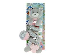 Bimar Peluche Espiral Oso Rosa mordedor y activdades 25 cm