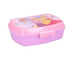 Fiambrera rectangular para el almuerzo infantil de Princesas Disney