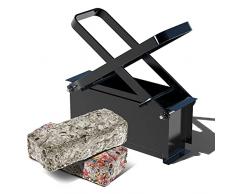 VOUNOT Prensa Briquetas Papel, Fabricante de Briquetas, MÃ¡quina Compactadora Manual para Transformar PeriÃ³dico Usado en Ladrillo Registro para Estufa de Hogar, Chimenea, Acero, 12 x 26 x 9 cm