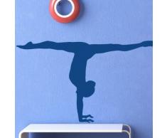 Ambiance-Live Adhesivo Decorativo para Pared Gimnasta Hembra 1Â âÂ 55Â x 95Â cm. Negro