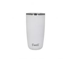 Swell Vaso con tapa, 530 ml, piedra lunar, taza de viaje aislada al vacÃo con tapa emergente, para bebidas frÃas y calientes, para llevar hasta 12 horas frÃas/4 horas calientes