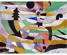 Cuadro Mujer Despertar. ImpresiÃ³n digital sobre lienzo. Pintura de Paul Klee