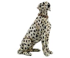 Figura Decorativa de la Marca DKD Home Decor Negro Blanco Resina Perro (28.5 x 20 x 39.5 cm) (Referencia: S3019619)