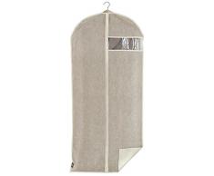 Domopak Funda para la ropa, color marrón, 60 x 135 x 2 cm