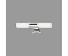 Briloner - LÃ¡mpara de espejo LED para baÃ±o, lÃ¡mpara de espejo para baÃ±o, IP44, color de luz blanco neutro, 7W, cromo, 32 cm