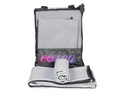 cosey - Deportes de Toallas de Microfibra esponjosa, Conjunto de Dos, Gris
