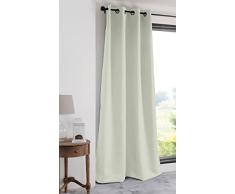 Lovely Casa - Cortina Opaca, poliÃ©ster, 250Â xÂ 135Â cm, Color Gris Oscuro