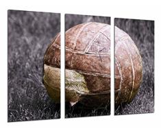 Cuadro FotogrÃ¡fico Paisaje Balon Futbol Vintage, Pelota Deporte TamaÃ±o total: 97 x 62 cm XXL
