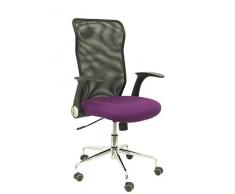 Piqueras Y Crespo (PIQU7) Silla Minaya Respaldo Malla Negro Asiento Bali Morado Oficina, Talla unica