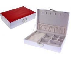 DOREX Joyero Plano, Polipiel, Grande