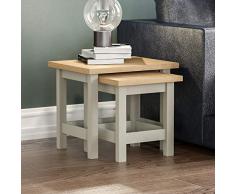 Movian Arlington Nido de Mesas, Madera de ingenierÃa, Gray, H 40 x W 36 x D 39 Cm