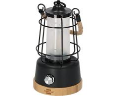 Brennenstuhl linterna camping recargable / lÃ¡mpara de camping CAL 1 con cuerda de cÃ¡Ã±amo y base de bambÃº (350 lm, IP44, hasta 75h de iluminaciÃ³n, luz regulable, power bank)
