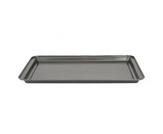 Crealys Bandeja 507722 Horno Gourmandise, Acero, Gris, 37 x 25.5 cm