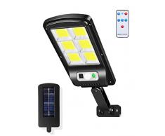 MAGIC SELECT Farola Solar 120LEDs con Sensor de Movimiento PIR. Lámpara Solar LED para Exteriores. Foco de Luz Impermeable IP65 para JardÃn, Patio, Camino, Garaje.
