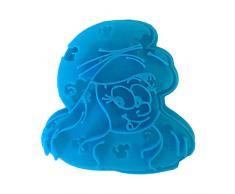 Cuticuter Pitufina Los Pitufos Cortador de Galletas, Azul, 8x7x1.5 cm