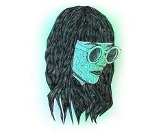 Komar Wandbild Von Grid Green | Poster, Bild, Wohnzimmer, Schlafzimmer, Dekoration, Kunstdruck | ohne Rahmen | P120D-40x50 fotomural, GrÃ¼n, Schwarz, WeiÃ