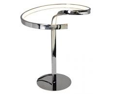 Naeve Leuchten Led Tischleuchte Loop Lámpara de mesa, 12 W, chrom, 38 x 27 cm