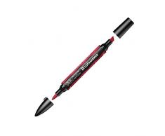 Winsor & Newton Rotulador Brushmarker, Berry Red (R665), Rojo