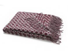 Bolzan Camas Gaudi Manta, Lana, Rosa/Gris, Individual, 130.0Â X 180.0Â X 2.0Â cm