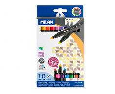 Milan Gomas de borrar, Blanco, PequeÃ±o, 10