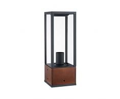 Paulmann 40 94675 Luminaria LED Objeto Luminoso Timba IP44 400mm baliza sin Fuente de luz, Cuadrada, mÃ¡x. 60 W, Exterior, Madera E27