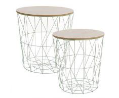 Dcasa Juego De 2 Tapa Cubre mesas Decorativas Muebles Pegatinas DecoraciÃ³n del hogar Unisex Adulto, Color, Ãºnica