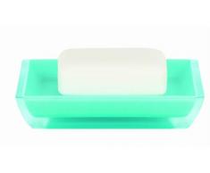 Spirella 8,6 x 12,5 x 2,3 cm, Azul colección Freddo, Bandeja para Pastilla de jabón, Poliestirol