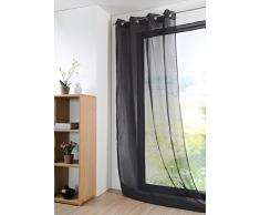 Lovely Casa Monna Visillo (140 x 280 cm poliéster Negro 280 x 140 x cm