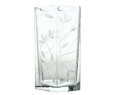 Cristal de Sèvres Decameron Florero, Cristal, 12x12x27 cm