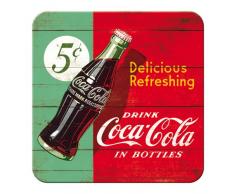 Nostalgic-Art 46139Â Metal de Posavasos Coca-Cola Delicious Refreshing, Verde