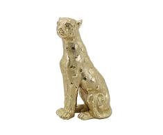 Figura Decorativa de la Marca DKD Home Decor Dorado Leopardo Resina (20 x 12 x 29.5 cm) (Referencia: S3019611)