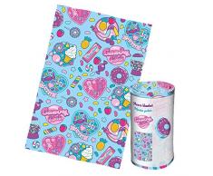 Desconocido Kids Pelo Silk Touch de ColecciÃ³n Candy Referencia KD Mantas para Cama Colchas y cubrecamas Textiles del hogar Unisex Adulto, Multicolor (Multicolor), Ãºnica