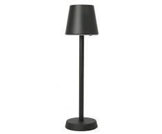 Seecode 20325 - LÃ¡mpara de mesa LED (2400 mAh, 2 W, 16 ledes, luz blanca cÃ¡lida, inalÃ¡mbrica, 3 niveles de brillo, IP54, lÃ¡mpara de mesita de noche, color negro