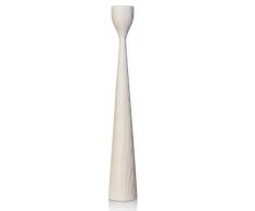 Freemover Rolf L 1010304312 - Candelabro (Madera de Roble barnizada, Altura de 38 cm), Color Blanco