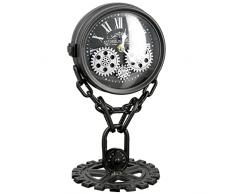 Casablanca - Reloj de pie - Doble Cara - Chain - Plateado/Negro - Altura 33 cm