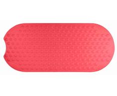 Grund SICURE Alfombrilla para bañera, 100% Caucho sintético, sin PVC, Rojo, 38 x 89 cm