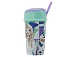 Stor Vaso Infantil con Compartimento Superior para Comida de 400 ml de Frozen