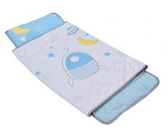 Fun House 713181 Espace - Alfombra de sieste/Saco de Dormir, poliéster, Azul, 55 x 121 cm