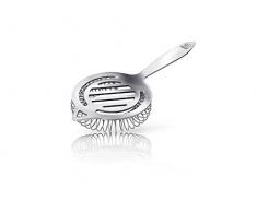 Leopold Vienna Bar colador, Acero Inoxidable, Plata, 5,2Â x 9,3Â x 20Â cm