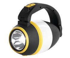 EMOS Linterna LED multifunción para Camping (215 lúmenes, Alcance de 305 m, 90 Unidades), Negro/Amarillo