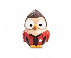 Studio Egan ml18ct/1SN Figura Futbolista, Modelo GOOFI, cerámica, Rojo/Negro, 6 x 6 x 8 cm