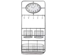 Clayre & Eef 5KL0052 - Reloj de Pared (46 x 20 x 102 cm, 1 Pila AA, no incluida), diseÃ±o Vintage