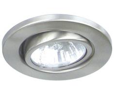 Ranex XQ-0818 GU10 50W Acero pulido iluminación de techo - Lámpara (Acero pulido, IP23, Empotrada, Transparente, Alrededor, Acero)