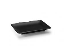 Lacor - 63374 - Fuente De Melamina Rectangular 25x17x3 cm - Negro
