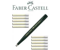 Faber-Castell Goma de borrar de Cristal (1 bolÃ­grafo y 10 Minas de Repuesto)