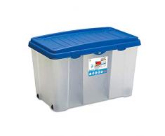 Stefanplast Family Caja Cuerpo Transparente c/Tapa Azul Capri
